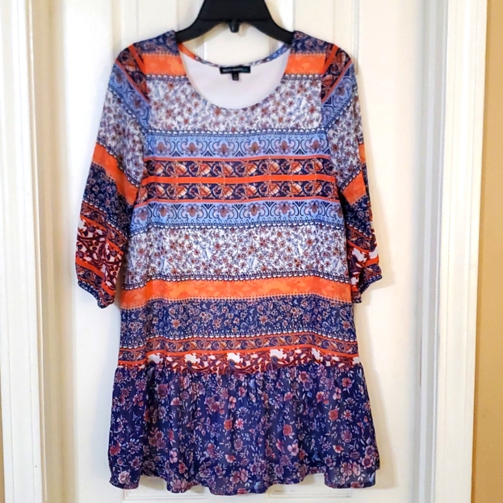 Girl's floral tunic